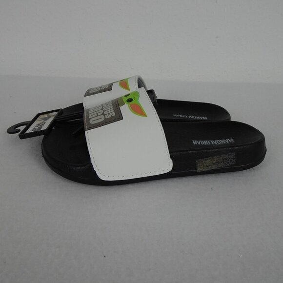 Star Wars Mandalorian Shoe Slides Sandals Slip On Kids Size 13.5 Pool Beach - Picture 6 of 9